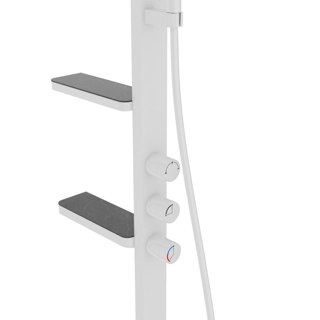 Приобрести vincea душевая стойка inspire, белая матовая vsfs-3i11w