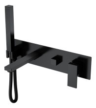 Boheme Смеситель для ванны Qubic Matt Black 474-2-B