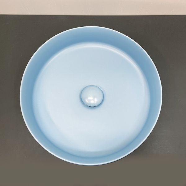 Приобрести comforty раковина 9110 ml 39х41 см, голубая матовая