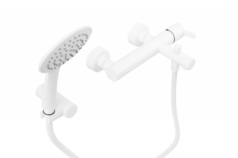 Приобрести cezares смеситель для душа leaf, белый матовый leaf-vd-bio