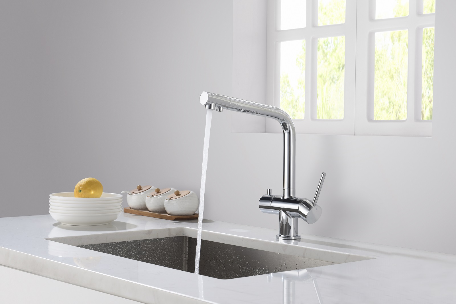 Приобрести смеситель для кухни с подключением фильтра timo saona 2396/00f хром