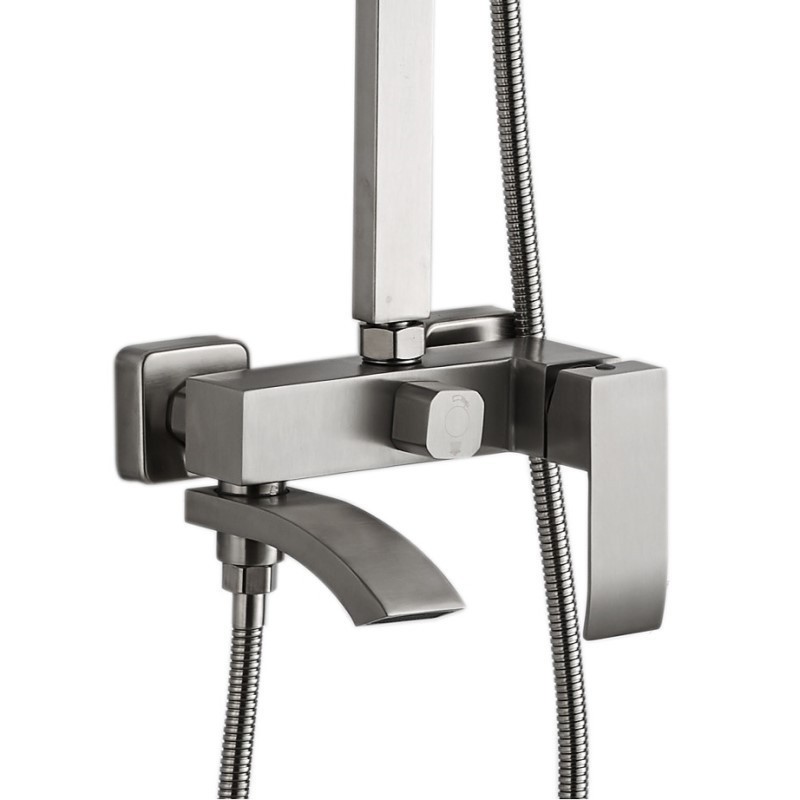 Приобрести haiba душевая система, квадратная d-200мм, нержавеющая сталь hb24815