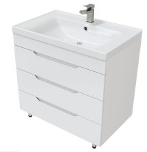 Mirsant Тумба напольная SOHO Quadro 70 см с раковиной Deep 70 УТ000089879