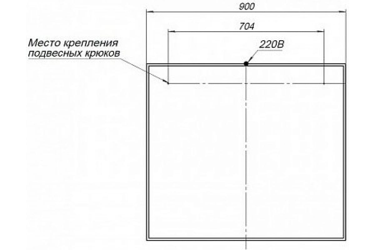Приобрести aquanet зеркало nova lite 90 см, led подсветка, дуб рошелье