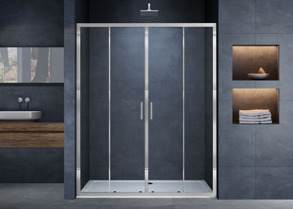 Приобрести vincea душевая дверь alpha 180 см, прозрачное, хром vds-3al2180cl