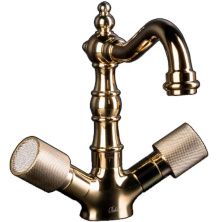 Boheme Смеситель для раковины Royale Cristal, высокий, золото\кристаллы 292-Royal/CRST