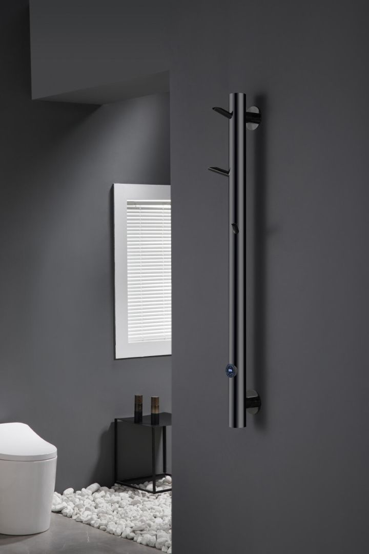 Приобрести boheme полотенцесушитель uno 23х150 см, электрический, черный хром 724-sgm