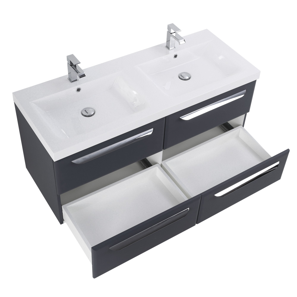 Приобрести cezares тумба подвесная с раковиной eco 120 см grafito, графит eco-1200-4c-so-2-gr-p