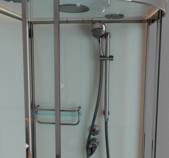 Приобрести frank душевая кабина f409/2 brilliant с высоким поддом, угловая