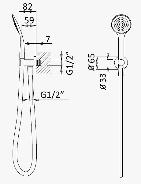 Приобрести cezares душевой гарнитур czr-b-kd-m-ss