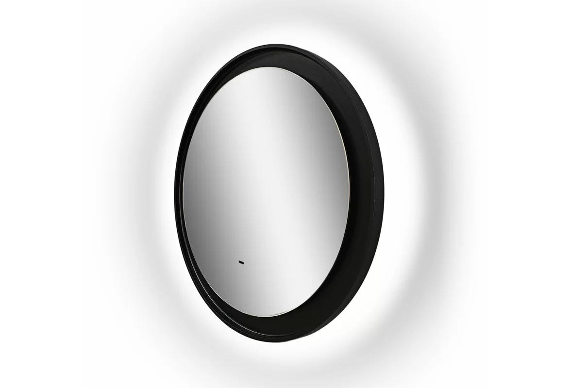 Приобрести continent зеркало с подсветкой planet black 60х60 см, черное