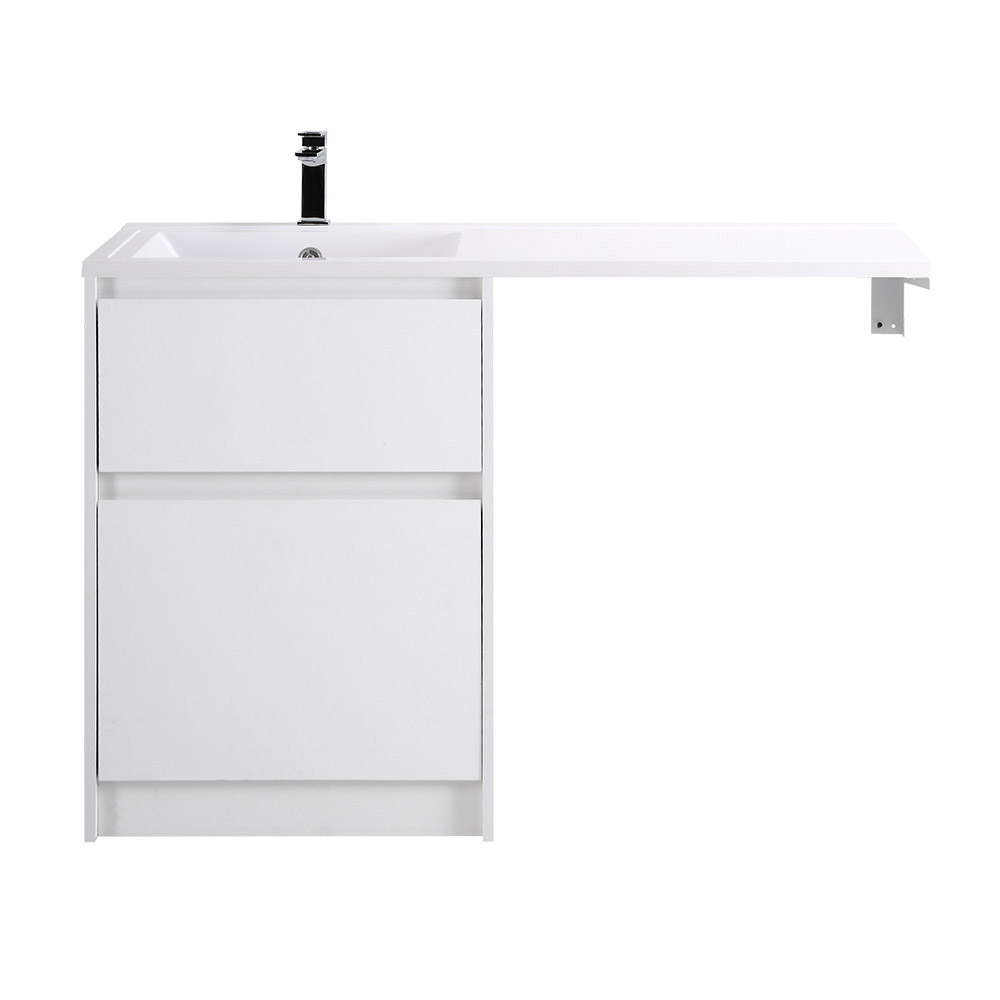 Приобрести belbagno тумба с раковиной kraft 120 см, напольная kraft-lvd-58/120-l bianco opaco, белая раковина