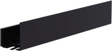 Aquanet Полка Магнум 70x12 см черная матовая, с крючками 00302221