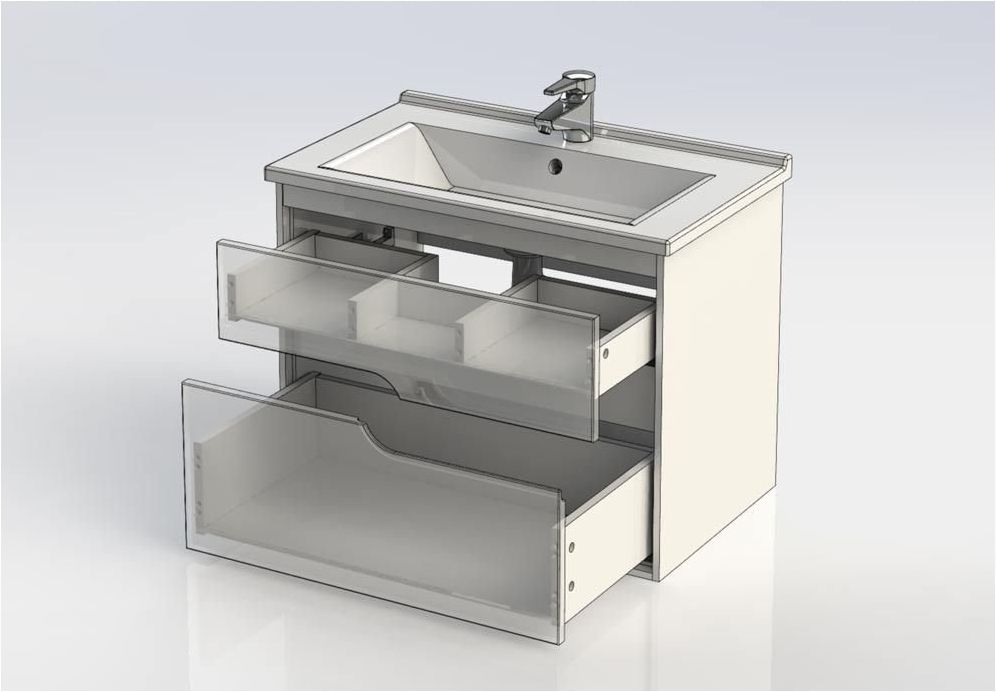 Приобрести aquanet тумба с раковиной модена 75 см, белая 00212662