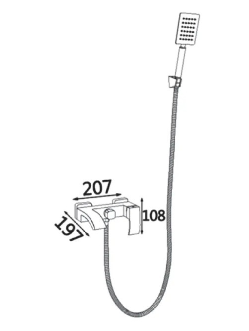 Приобрести смеситель для ванны vieir prezzo с ручным душем, нержавеющая сталь v303531
