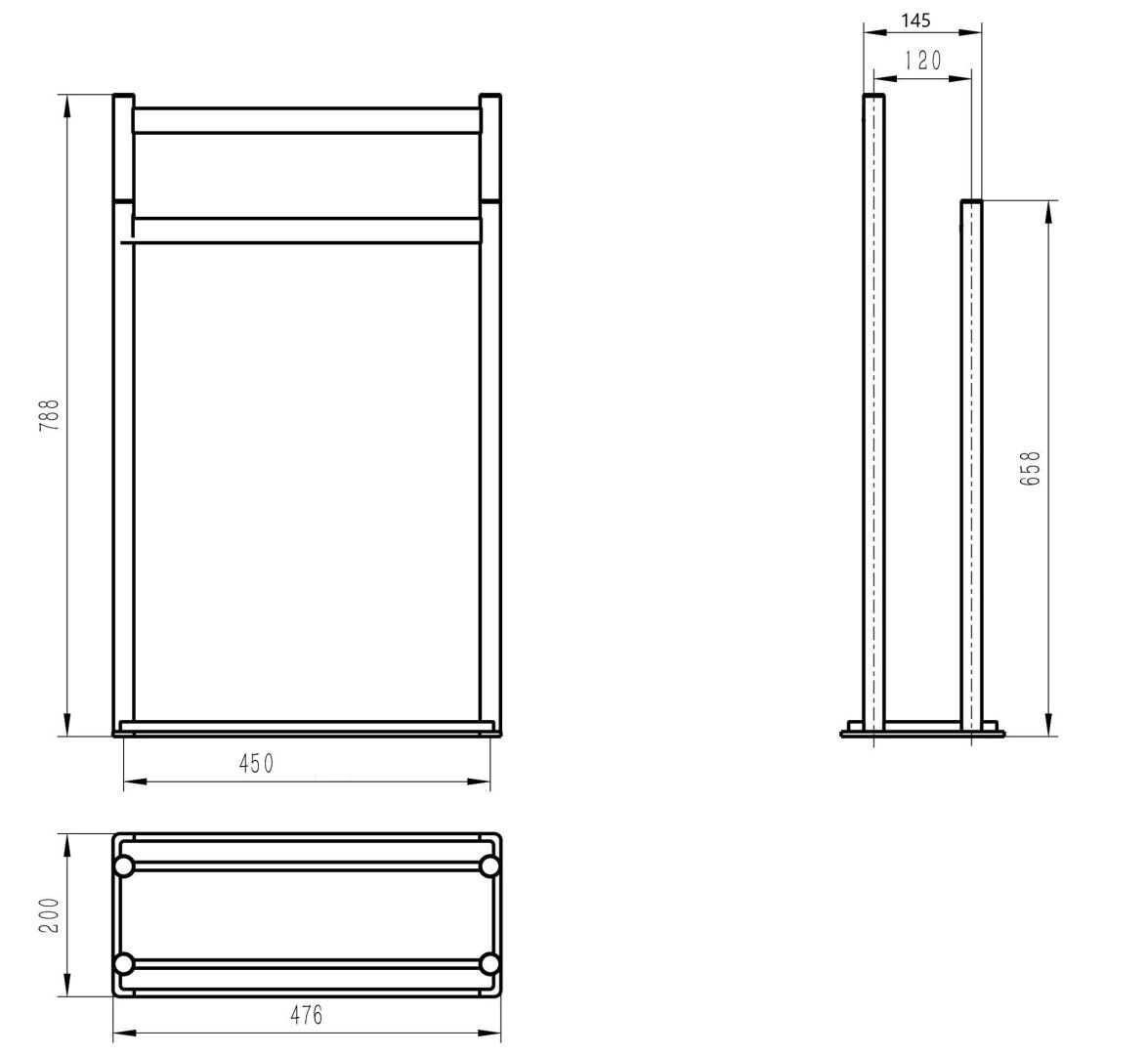 Приобрести стойка для полотенец wonzon & woghand, хром (ww-v4901-cr)