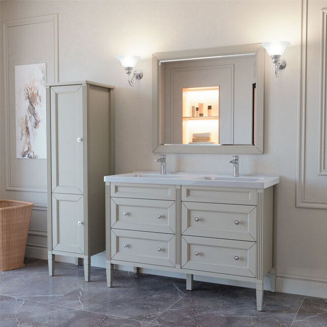 Приобрести caprigo тумба с раковиной albion promo 125 см, белая