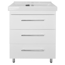 Loranto Тумба напольная с раковиной Karina 60/3Н 60х85 см, белая (CS00086519)