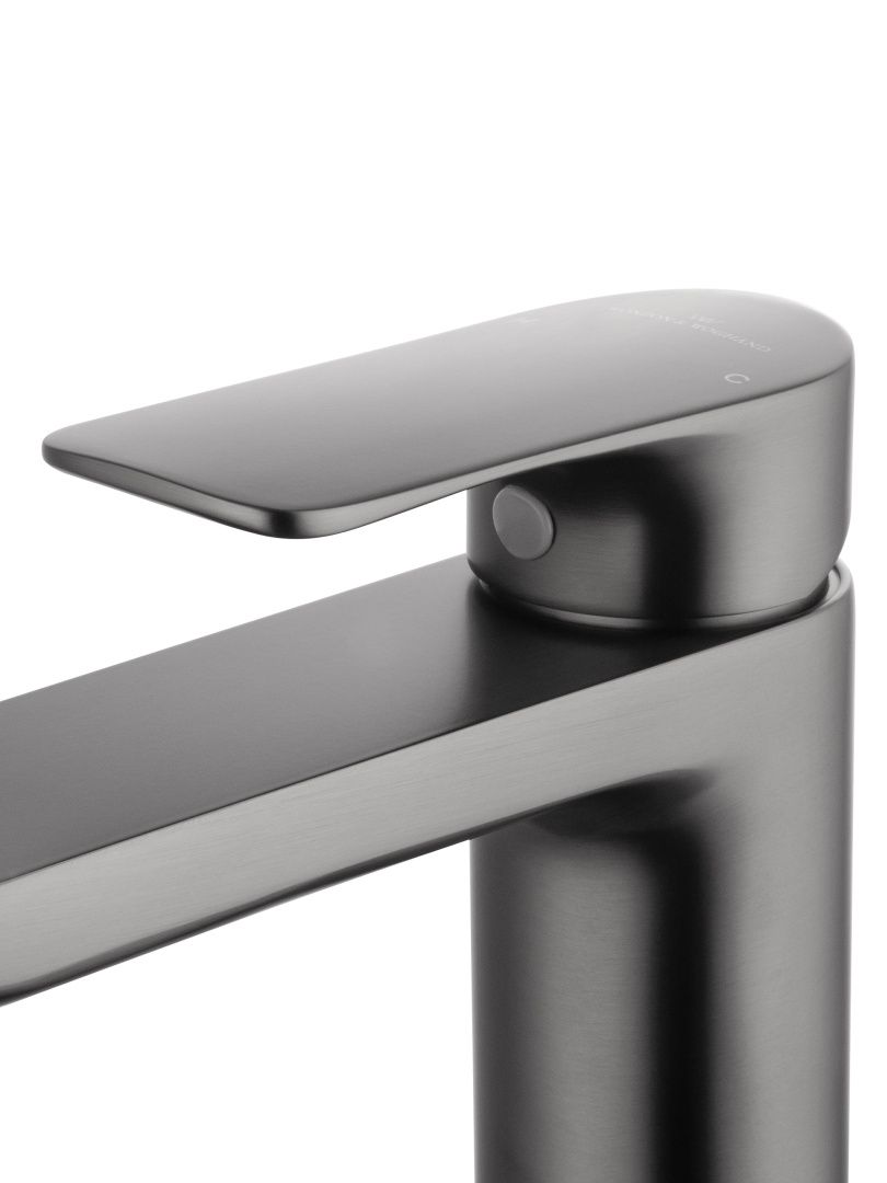 Приобрести смеситель для раковины wonzon & woghand line, темный графит (ww-a40732-bgg)