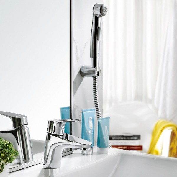 Приобрести смеситель для раковины с лейкой для биде bravat drop f14898c-2