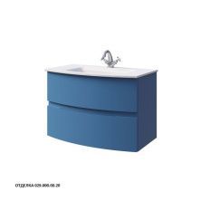 Caprigo Тумба с раковиной INTEGRA 80 см, синяя, эмаль 13912 5