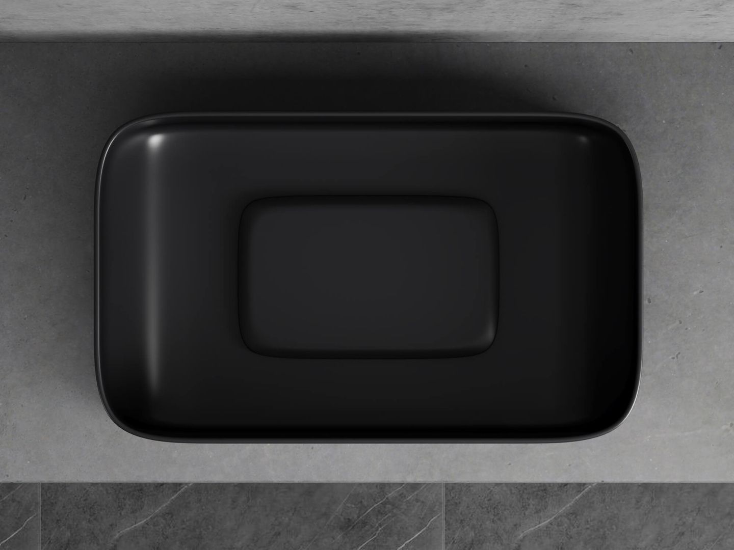 Приобрести hayzburg накладная раковина чаша 61х38 см, черная матовая hb-0033-60mb