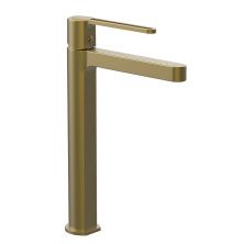 Vincea Высокий смеситель для раковины Rondo, брашированное золото VBF-1R2BG