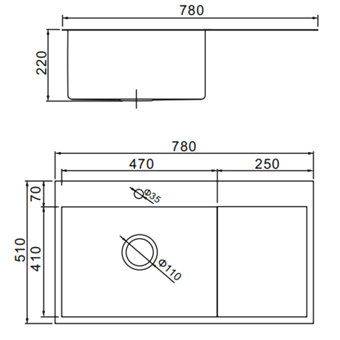 Приобрести gerhans кухонная мойка 78х51 см, левосторонняя, золото