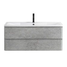 BelBagno Тумба с раковиной ALBANO 120 см, подвесная Cemento Verona Grigio, белая раковина