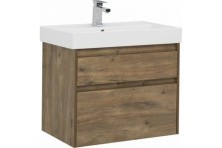 Aquanet Тумба с раковиной Nova Lite 75 см,дуб рустикальный (2 ящика)