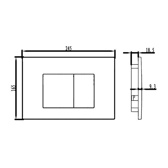 Приобрести iddis смывная клавиша unifix 010, белый матовый uni32mwi77