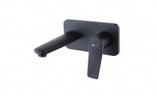 LEMARK Смеситель для раковины Bronx, скрытый монтаж, черный LM3726BL