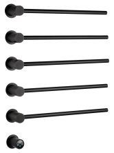 Полотенцесушитель электрический встраиваемый WONZON & WOGHAND HAMBURG, Черный матовый (WW-AL315-MB)