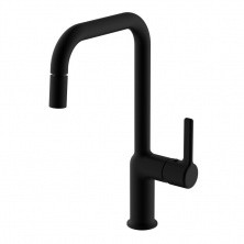 HAIBA Смеситель для кухни 350мм, черный матовый HB-70814-7