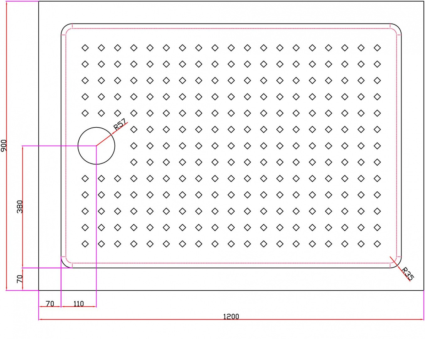 Приобрести cezares поддон акриловый tray 120х90см tray-a-ah-120/90-15-w0