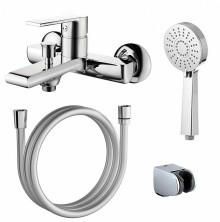 Azario Смеситель для ванны Faro, с ручным душем, хром AZ-PS23459C