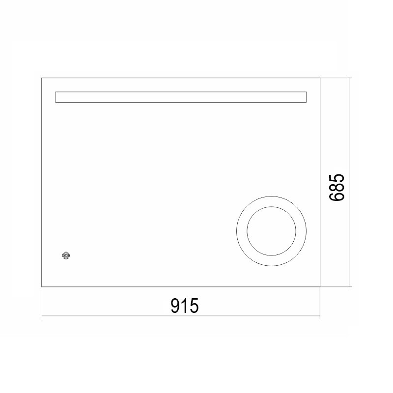 Приобрести azario зеркало лайт 91,5х68,5 см, белый, с подсветкой, сенсорный выключатель, фр-00001416