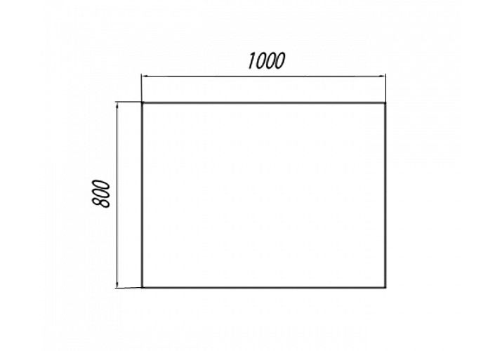 Приобрести акватон брук зеркало 100х80 см