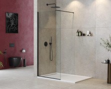 Cezares Душевая перегородка LIBERTA 80 см, черный LIBERTA-L-1-80-120-C-NERO