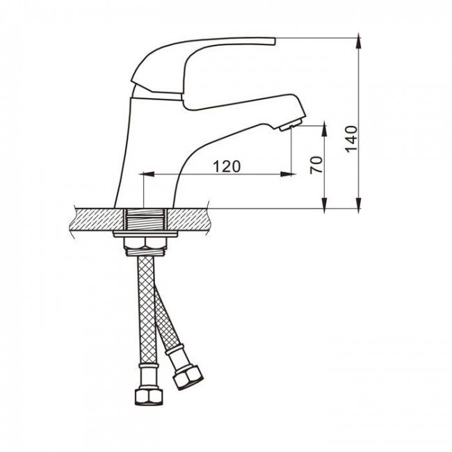 Приобрести gappo смеситель для раковины g1035, хром 88393