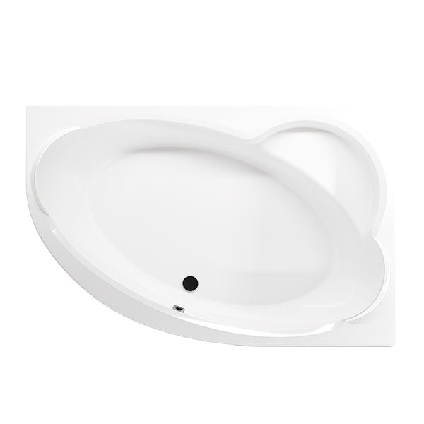 Приобрести mirsant ванна акриловая массандра 170*110 см, белая, правая ут000049359