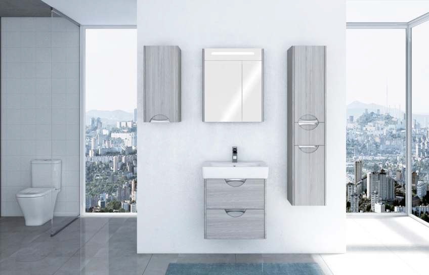 Приобрести пенал подвесной акватон сильва, левый, дуб фьорд