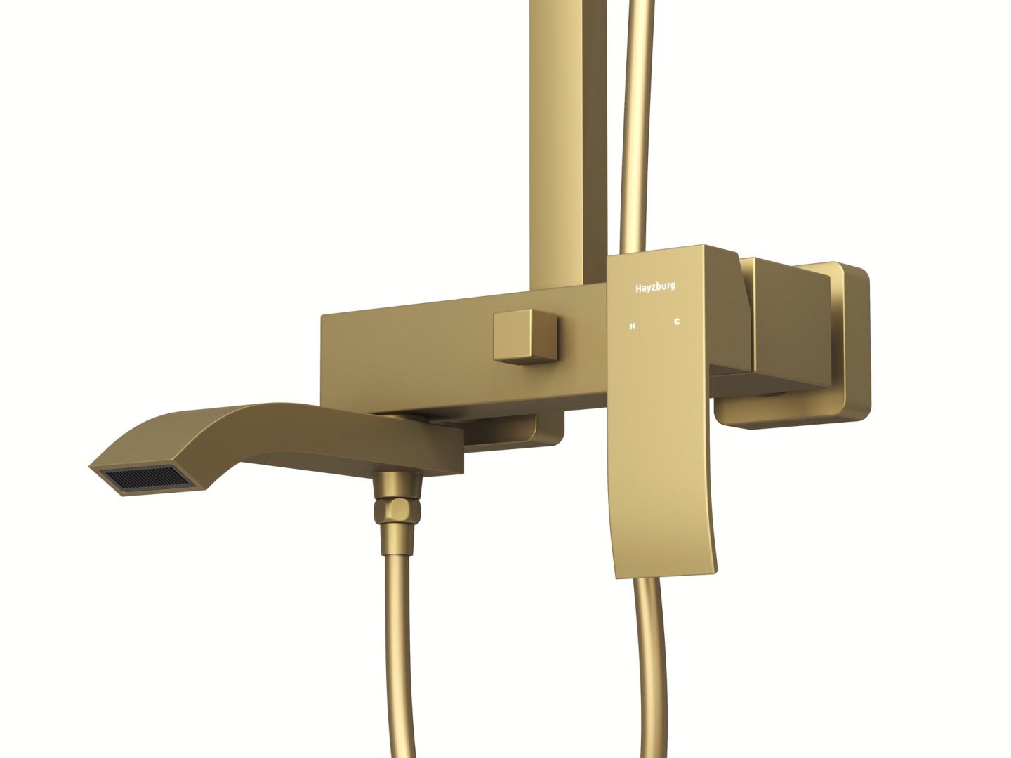 Приобрести hayzburg душеывая система, золото матовое hb-3010bg