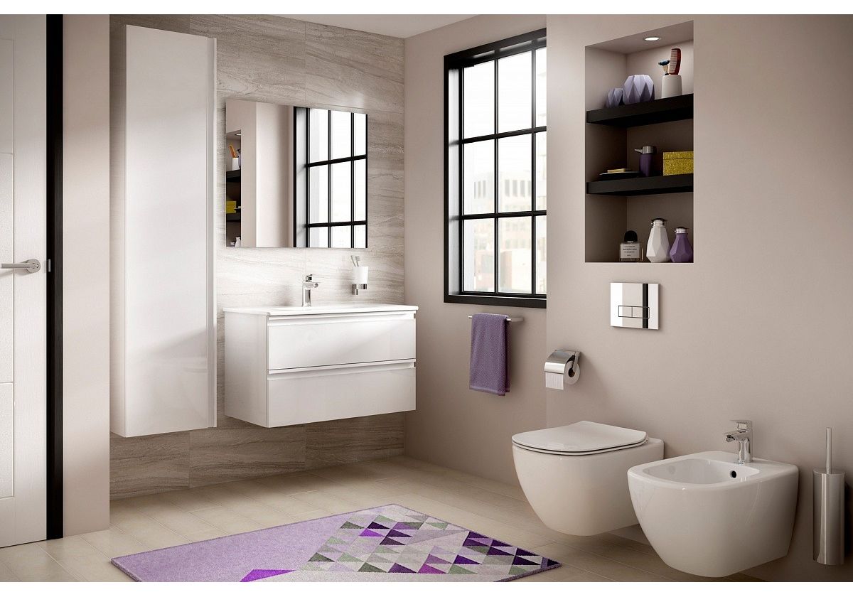 Приобрести унитаз подвесной безободковый ideal standard tesi aquablade t007901 с крышкой микролифт