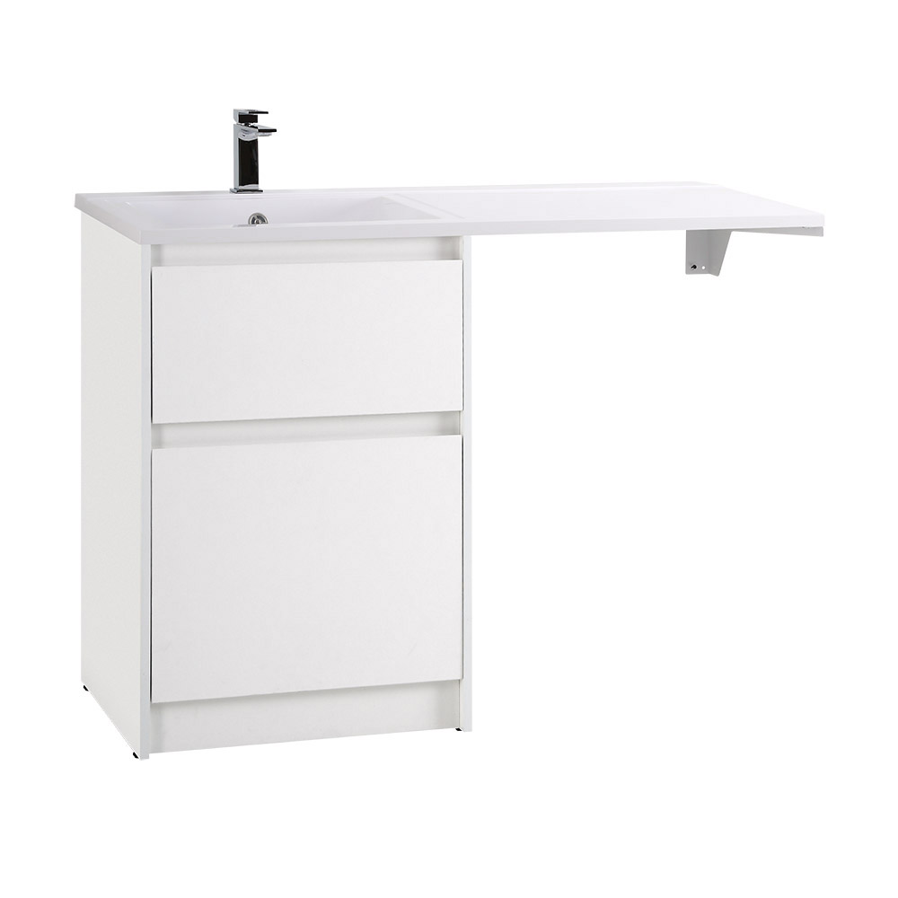 Приобрести belbagno тумба с раковиной kraft 120 см, напольная kraft-lvd-58/120-l bianco opaco, белая раковина