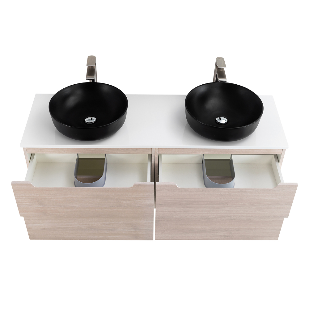 Приобрести belbagno тумба со столешницей etna 140 см, подвесная rovere grigio