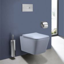 Vincea Унитаз подвесной Piatti Q-Line, ультратонкое сиденье, микролифт, голубой матовый VT1-12MO