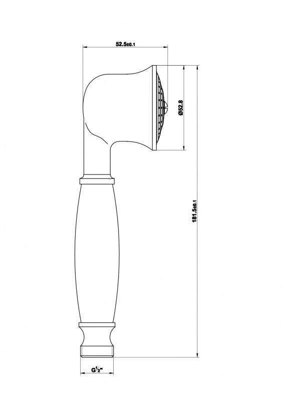 Приобрести cezares душевая лейка, бронза\белый czr-d1fc2-02-bi