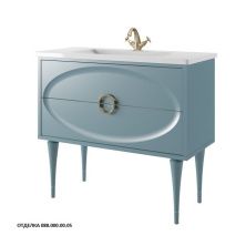 Caprigo Тумба с раковиной MILANO 100 см, голубая, эмаль