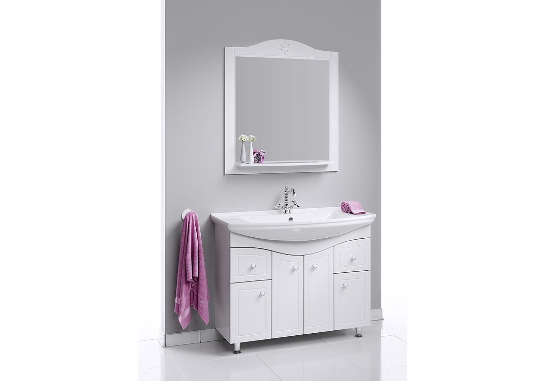 Приобрести тумба напольная с раковиной aqwella франческа 105 см fr0110